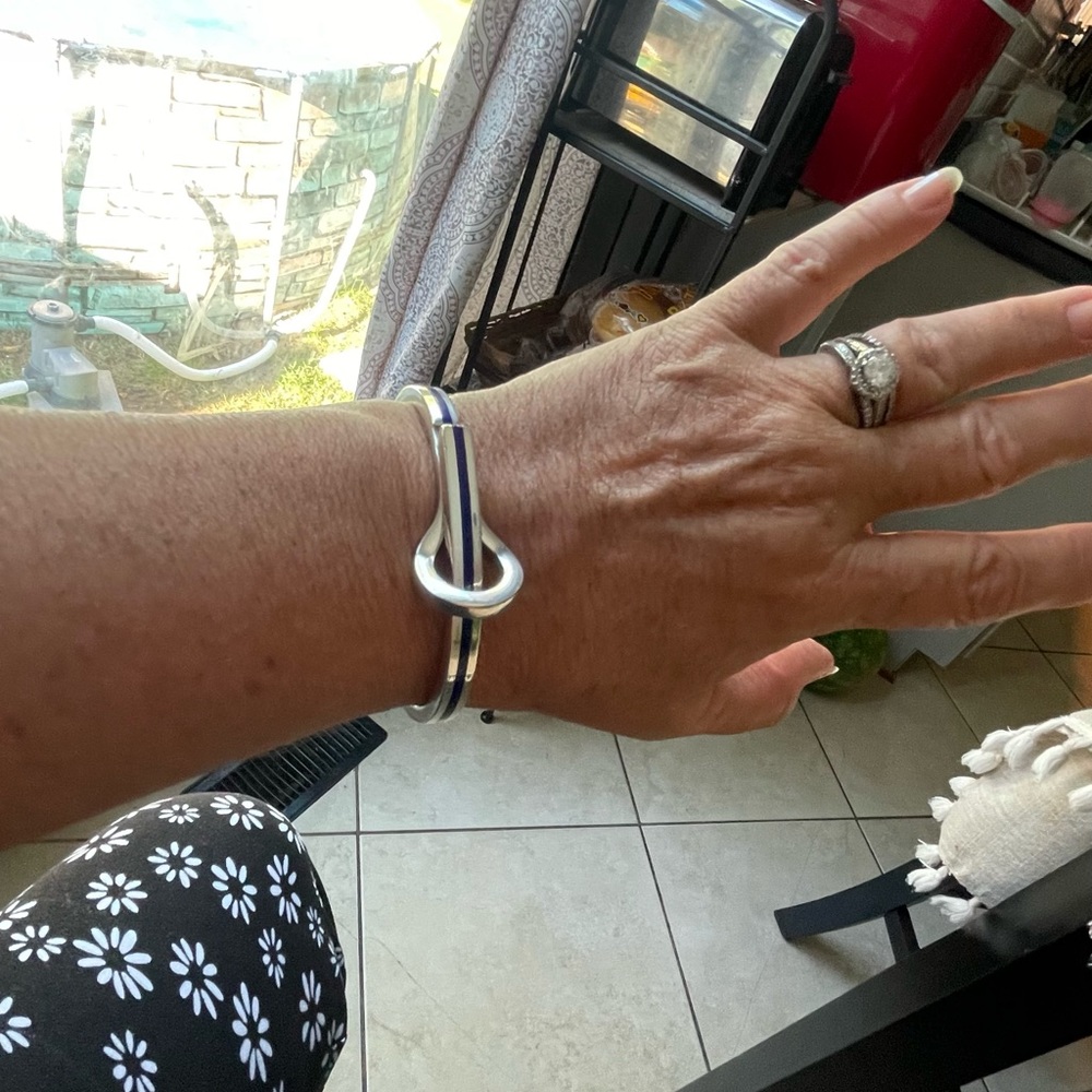 Gucci stamped bracelet 40 yrs old, vintage.SS made in Italy #F1542